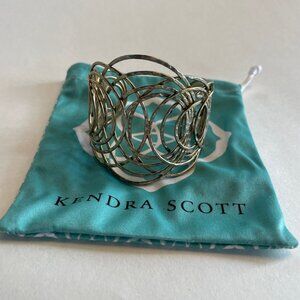 Kendra Scott Burnished Gold Hammered Boho Cuff